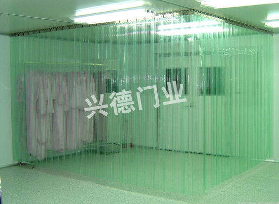 網(wǎng)格防靜電軟門簾，白色防靜電軟簾